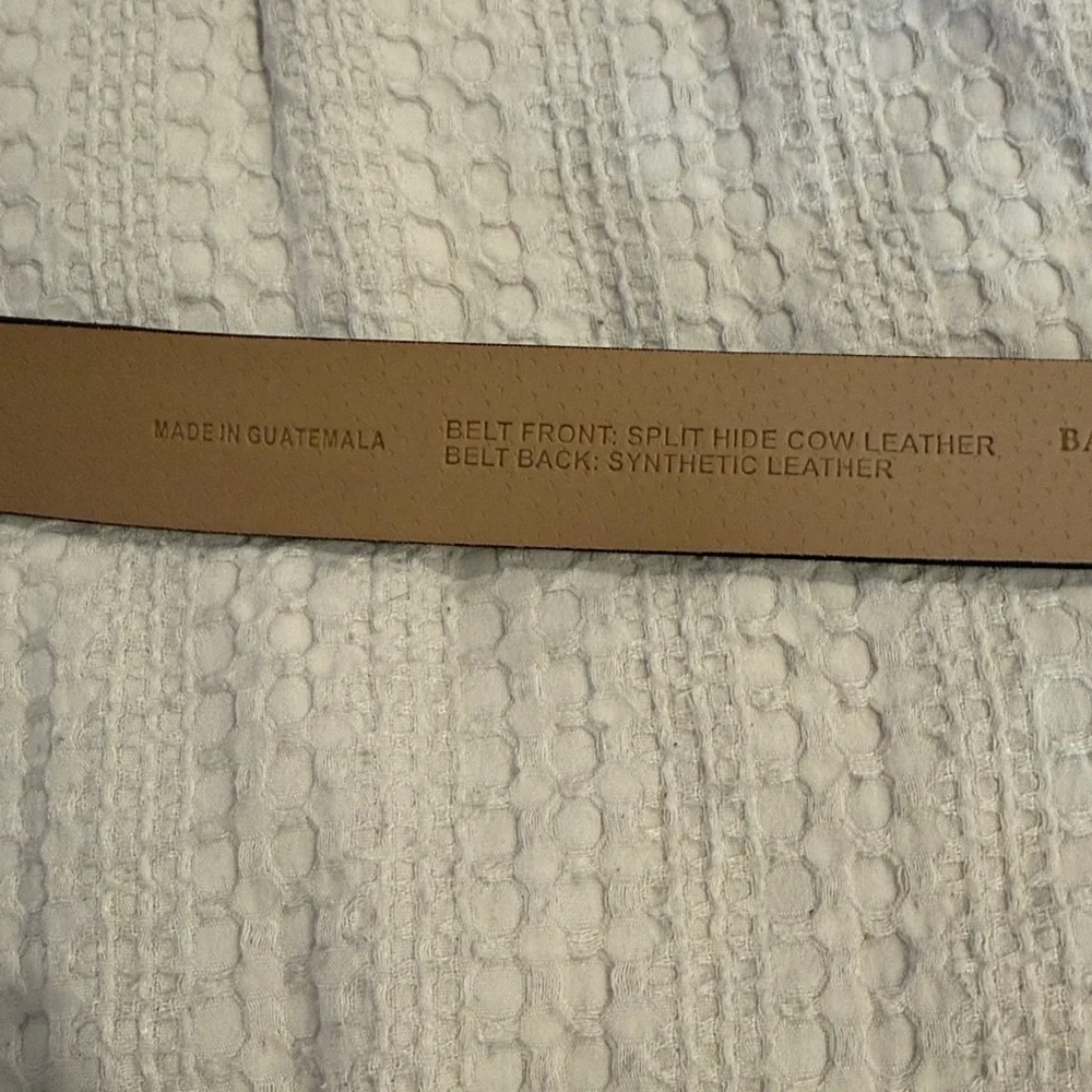 Banana Republic Gray Suede Leather Belt Size 36 (B1)